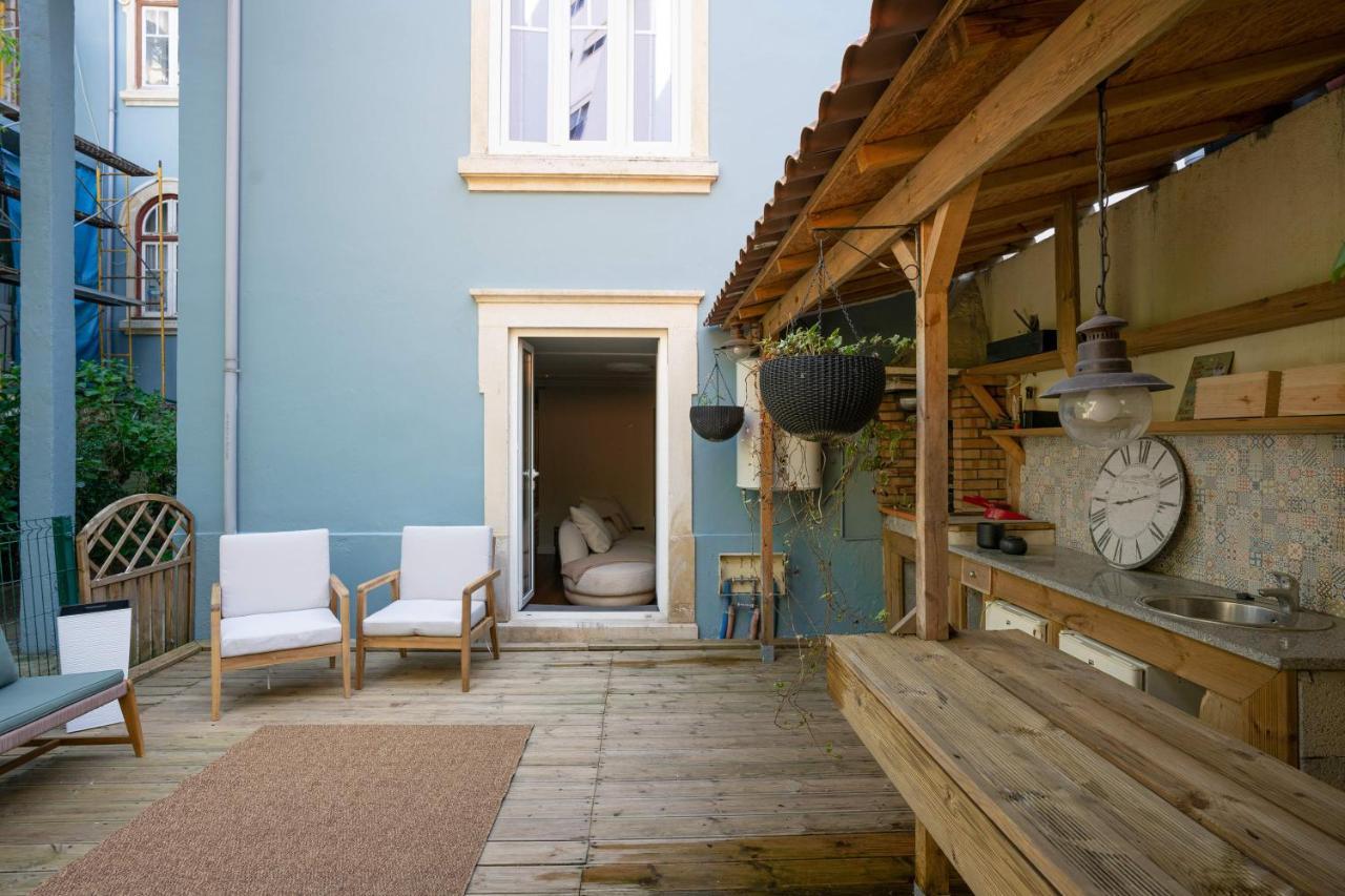 Charming Apt In Historic House Coimbra Esterno foto